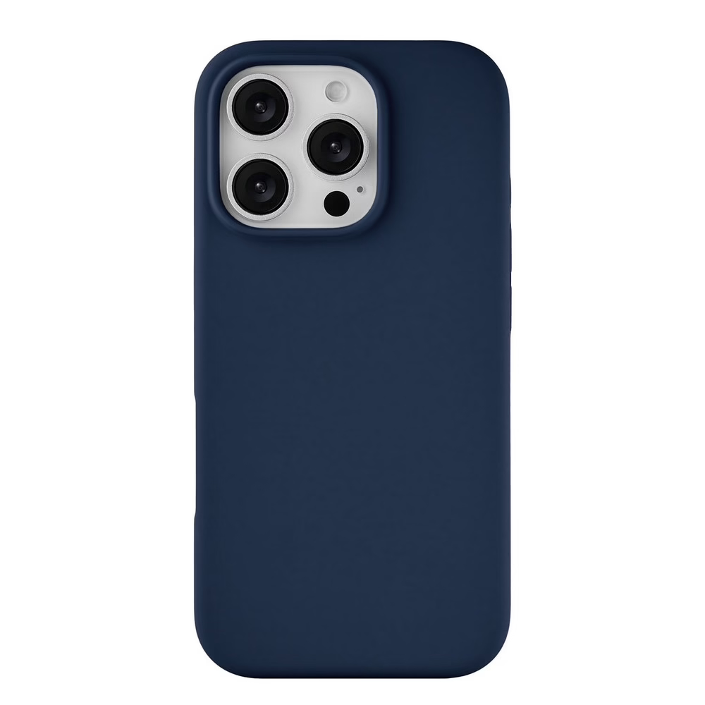 Чехол защитный uBear Touch Mag Case iPhone 16 Pro, софт-тач, темно-синий